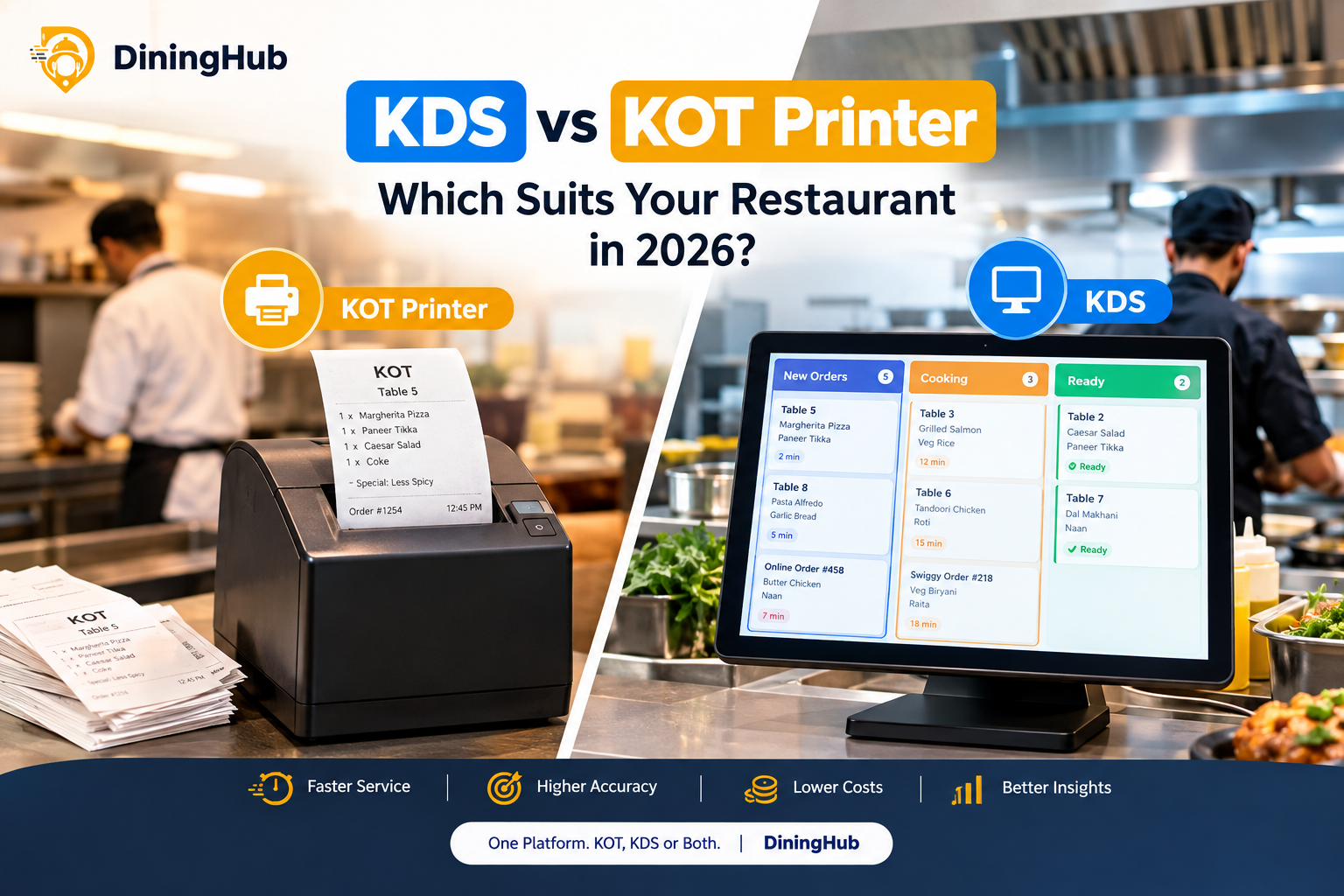 Kitchen Display System (KDS) vs KOT Printer: Which One Does Your Restaurant Actually Need in 2026?